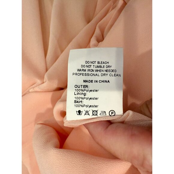 Bubish luxe Jasmine Strapless Gown - Peach Pink NWT - Size M - Picture 4 of 9